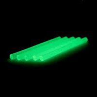 Клеевые стержни 7мм Rexant, L=100 мм, прозрачные, светящиеся (упак. 12 шт. ) (блистер)  картинка